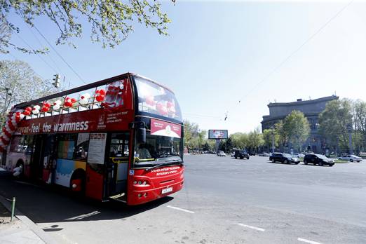 Ապրիլի 7. անակնկալ՝ «Երևան Սիթի Տուր» քաղաքային զբոսաշրջային երթուղու շրջանակում