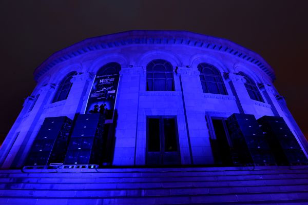 Tonight the facades of the Opera House will be lit with blue light