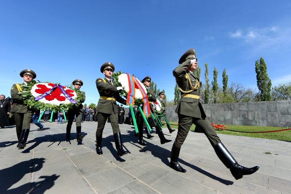 Yerevan Mayor Taron Margaryan rendered the tribute of respect to the memory of the victims of the Genocide