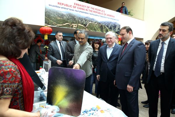 A charitable trade exposition in the City Hall of Yerevan
