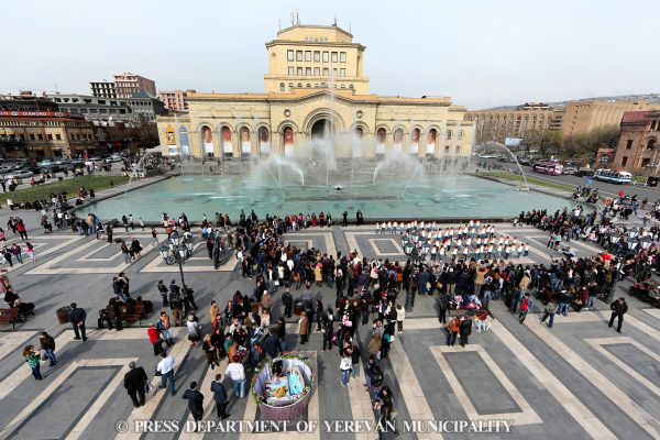 All the fountains have re-operated in Yerevan