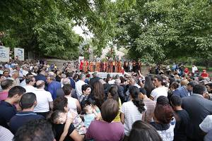 Taron Margaryan took part in the opening of the bust of Armenian freedom fighter Arabo