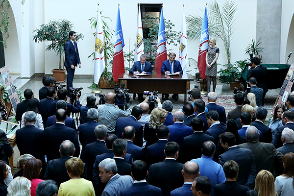 Cooperation program has been signed between Yerevan Municipality and Rostov-on-Don administration