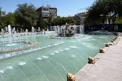 Shoghakat's park fontains