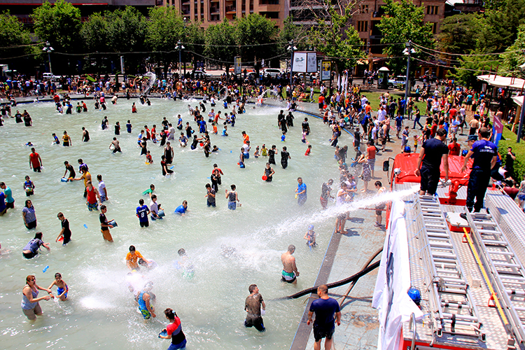 Water fun throughout Yerevan