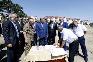Azatamartikneri park is being built in Stepanakert with the assistance of Yerevan Municipality