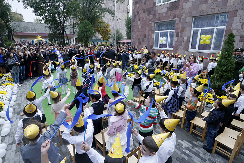 Newly-renovated Yerevan kindergarten n126 has opened its doors for 350 children