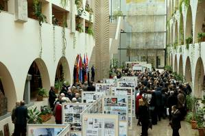 Exhibition dedicated to 95th anniversary of National University of Architecture and Construction of Armenia is open in foyer of Yerevan City Hall