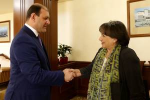 Mayor Taron Margaryan meets with the members of Arnouville delegation