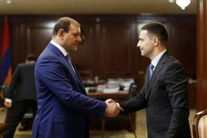 Mayor Taron Margaryan welcomes Vice-Mayor of Krasnodar