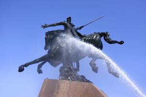 Monuments of the city of love-Yerevan have been washed
