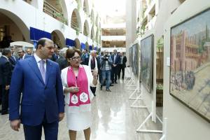 Mayor Taron Margaryan is present at the ceremony of opening of “Yerevan in painting” exhibition