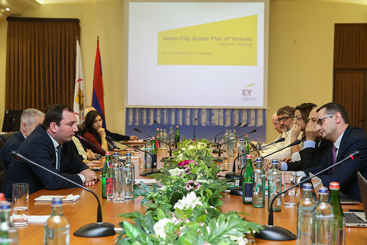 Mechanisms and events of the implementation of “Green city” action plan of Yerevan have been discussed