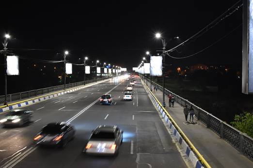 Արդիականացվում է Շիրակ և Բաբաջանյան փողոցների արտաքին լուսավորությունը. Կիևյան կամրջինն արդեն պատրաստ է