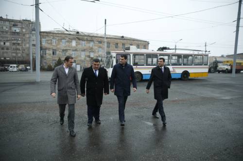 “Future Belongs to Electric Transport, And We Have to Make Changes”: Yerevan Mayor Visits Trolleybus Depot