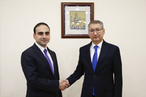 Yerevan Mayor Receives Ambassador of Kazakhstan to Armenia