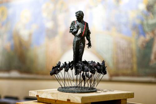 Charles Aznavour’s sculpture by David Minasyan