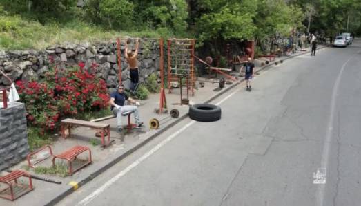 Երևանում. Հրազդանի կիրճի բացօթյա մարզահրապարակը