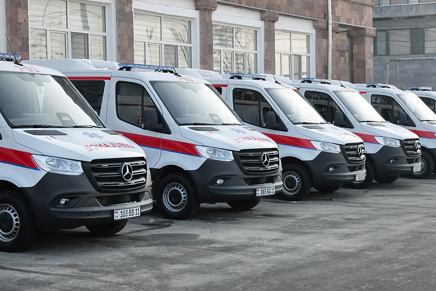 Yerevan’s Ambulance Service Fleet Expanded with New Vehicles