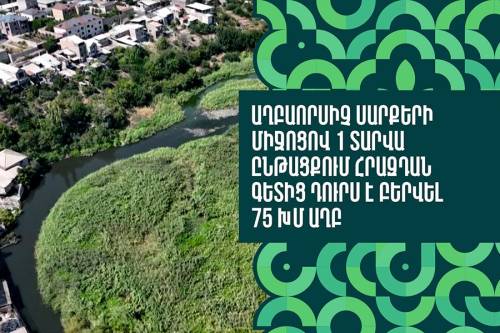 Over 75 Cubic Meters of Waste Cleared from Hrazdan River After Installation of Trash Interceptors