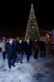 Քաղաքապետ Տարոն Մարգարյանը ծանոթացել է Ազատության հրապարակի տոնական ձևավորմանը